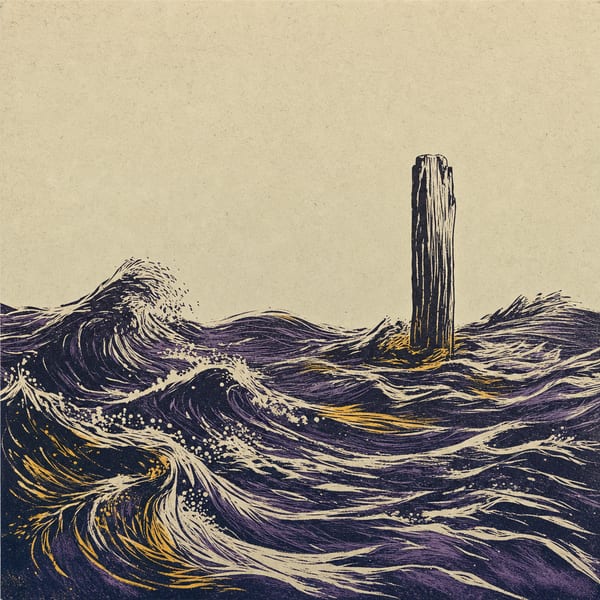 Sleeve artwork for La Mer / Stupid As Wood.