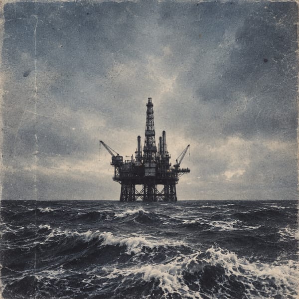 Sleeve artwork for Love On An Oil Rig.